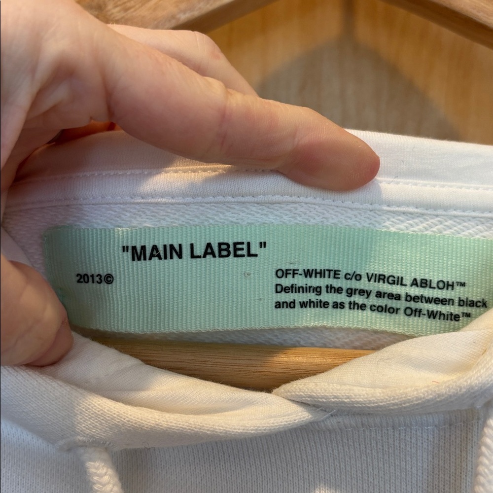 Off-White Hoodie Arrow Motif Virgil Abloh Sweatshirt XS - Picture 7 of 8